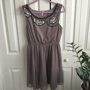 Beautiful dusty grey purple  dress